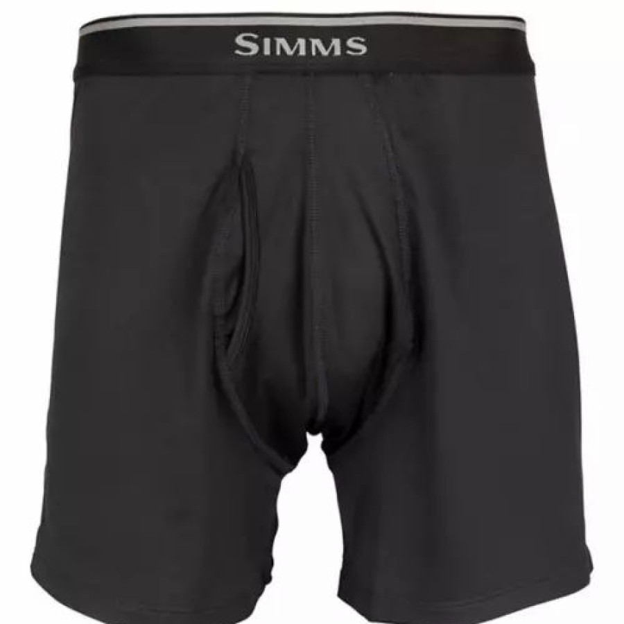 Underwear * | Men'S Simms Cooling Boxer Boxer Briefs Carbon