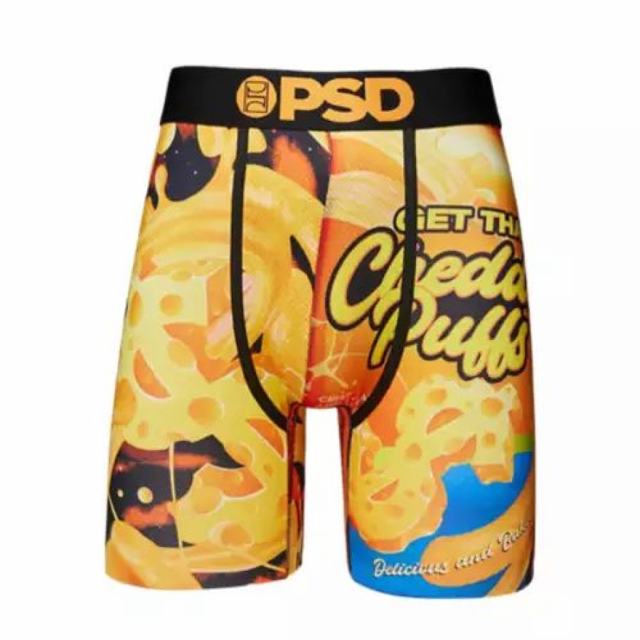 Underwear * | Men'S Psd Get That Cheddar Boxer Briefs Yellow