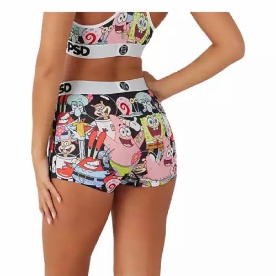 Underwear * | Women'S Psd Spongebob Boy Shorts