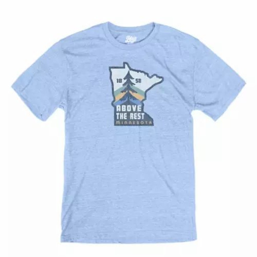 Shirts * | Men'S Blue 84 Minnesota Above The Rest Camp T-Shirt Cornflower Blue