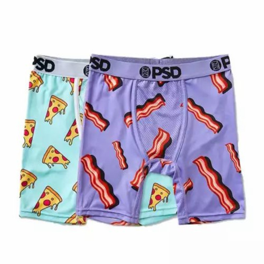 Underwear * | Boys' Psd 2 Pack Boxer Briefs Food