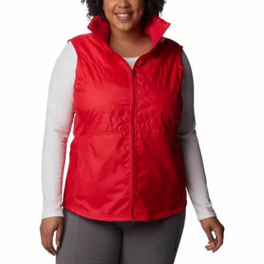 Vests * | Women'S Columbia Plus Mix It Around Ii Vest Red Lily