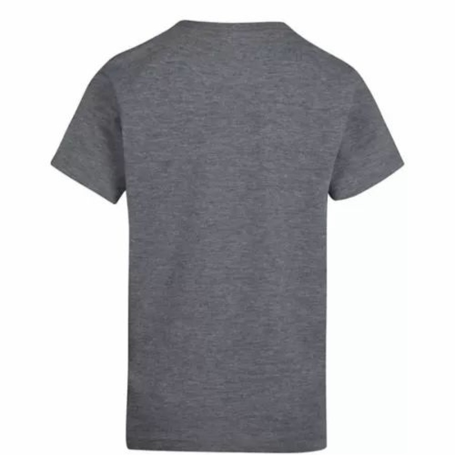 Shirts * | Boys' Jordan Line Up Stack T-Shirt Carbon Heather