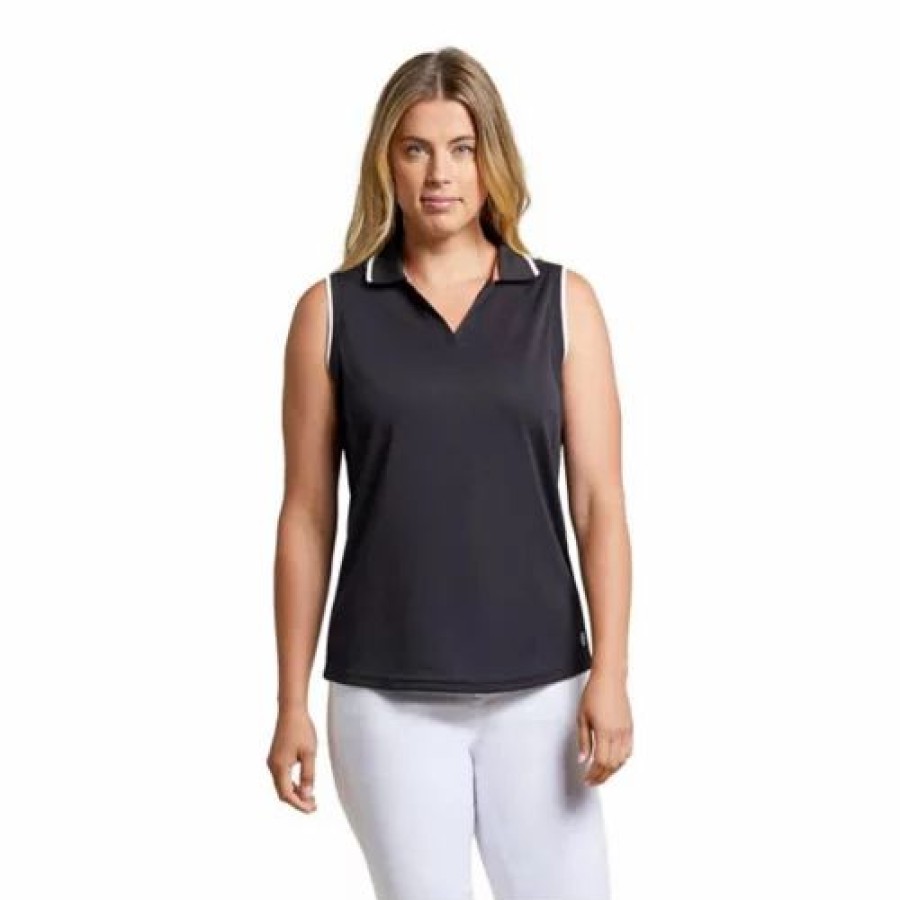 Shirts * | Women'S Tribal Fast-Dry Sleeveless Performance Polo