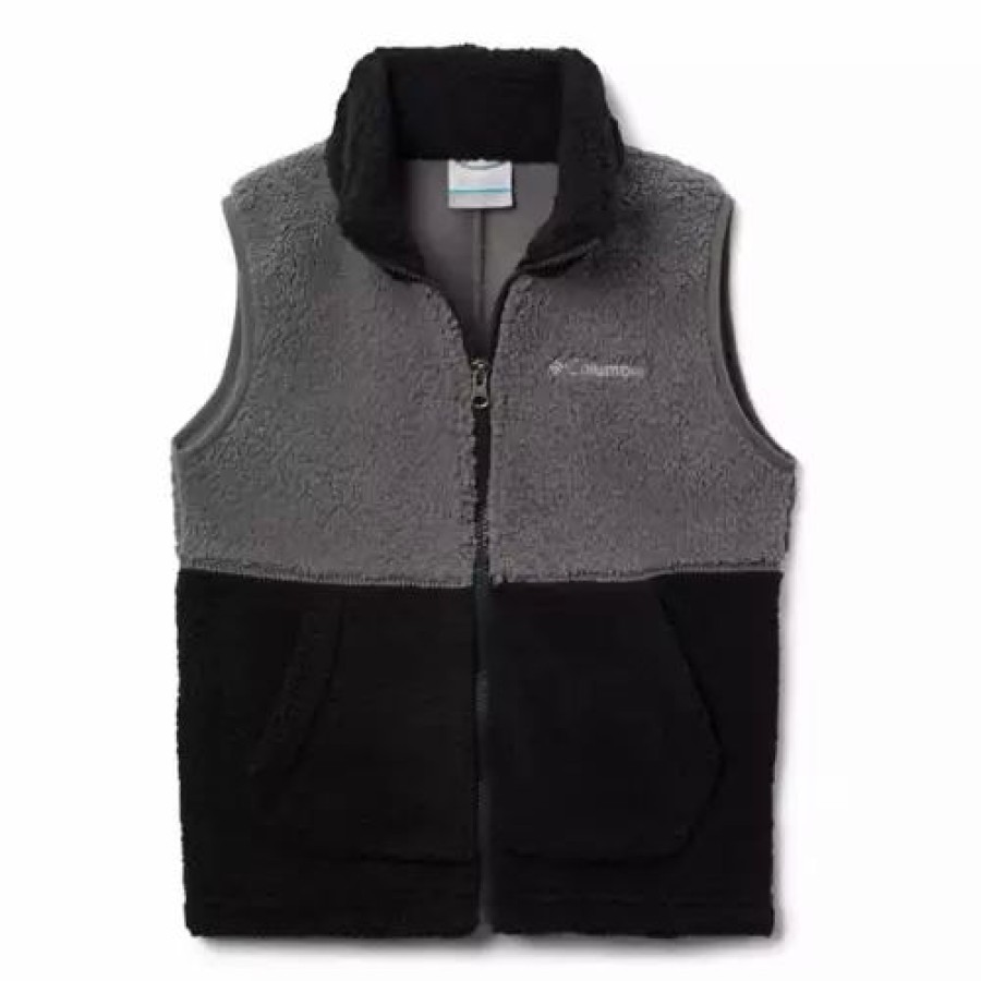 Vests * | Youth Boys' Columbia Rugged Ridge Sherpa Vest