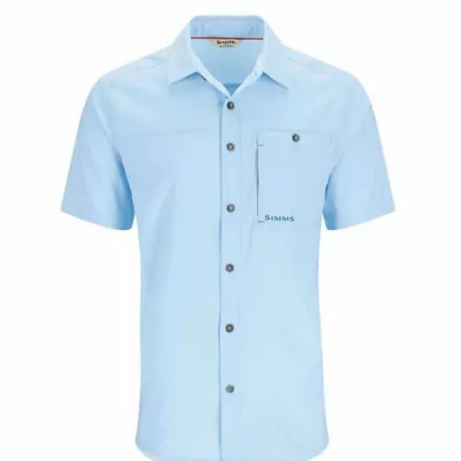 Shirts * | Men'S Simms Challenger Short Sleeve Shirt Sky