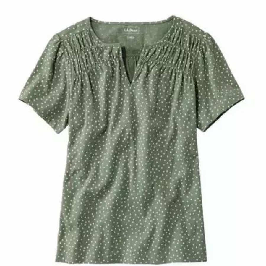 Shirts * | L.L.Bean Women'S L.L. Bean Organic Cotton Print T-Shirt