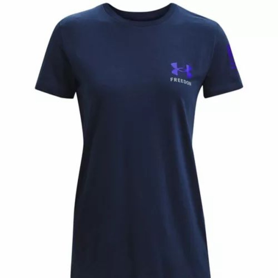 Shirts * | Women'S Under Armour Freedom Banner Crew T-Shirt