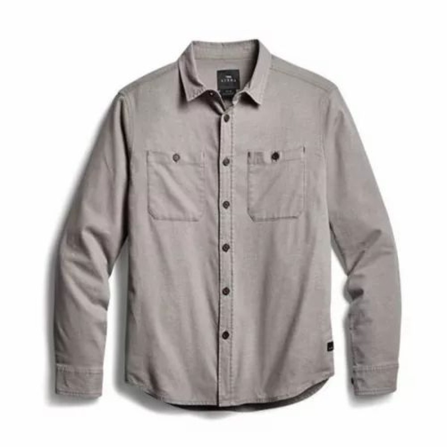 Shirts * | Men'S Sitka Ambary Long Sleeve Shirt Woodsmoke Heather