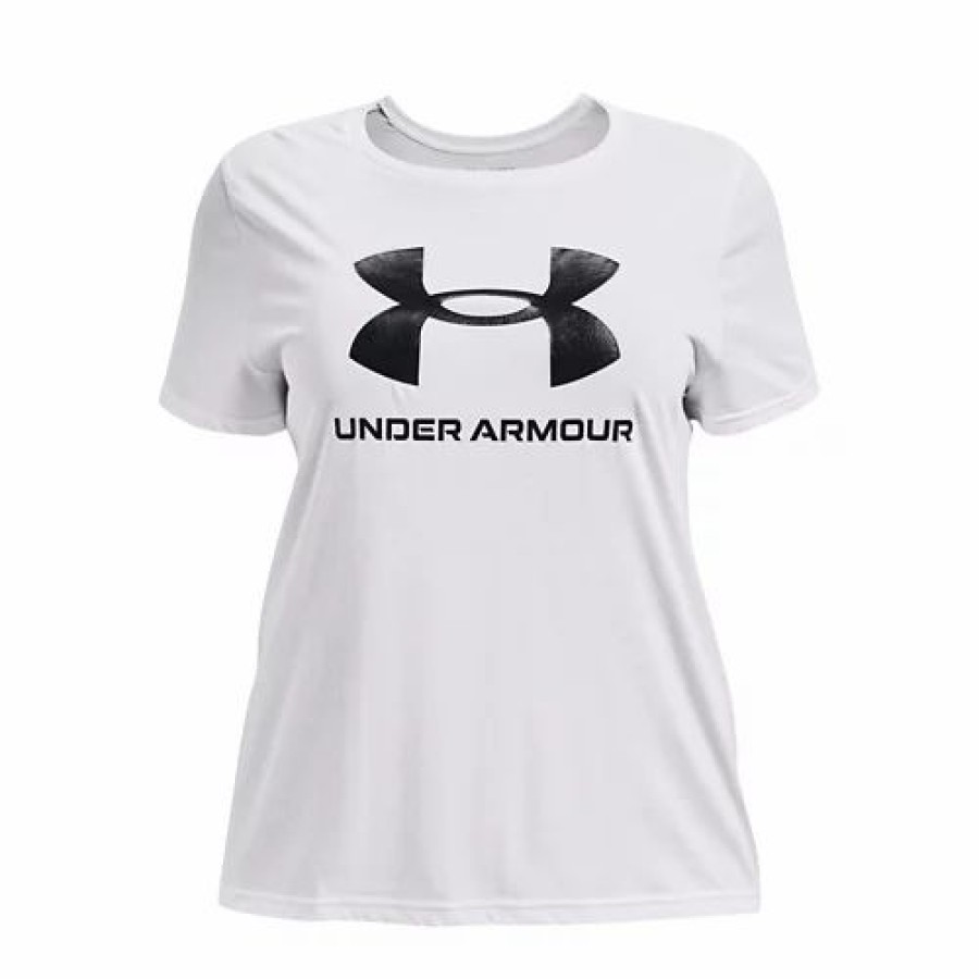 Shirts * | Women'S Under Armour Plus Sportstyle Graphic Short Sleeve Shirt