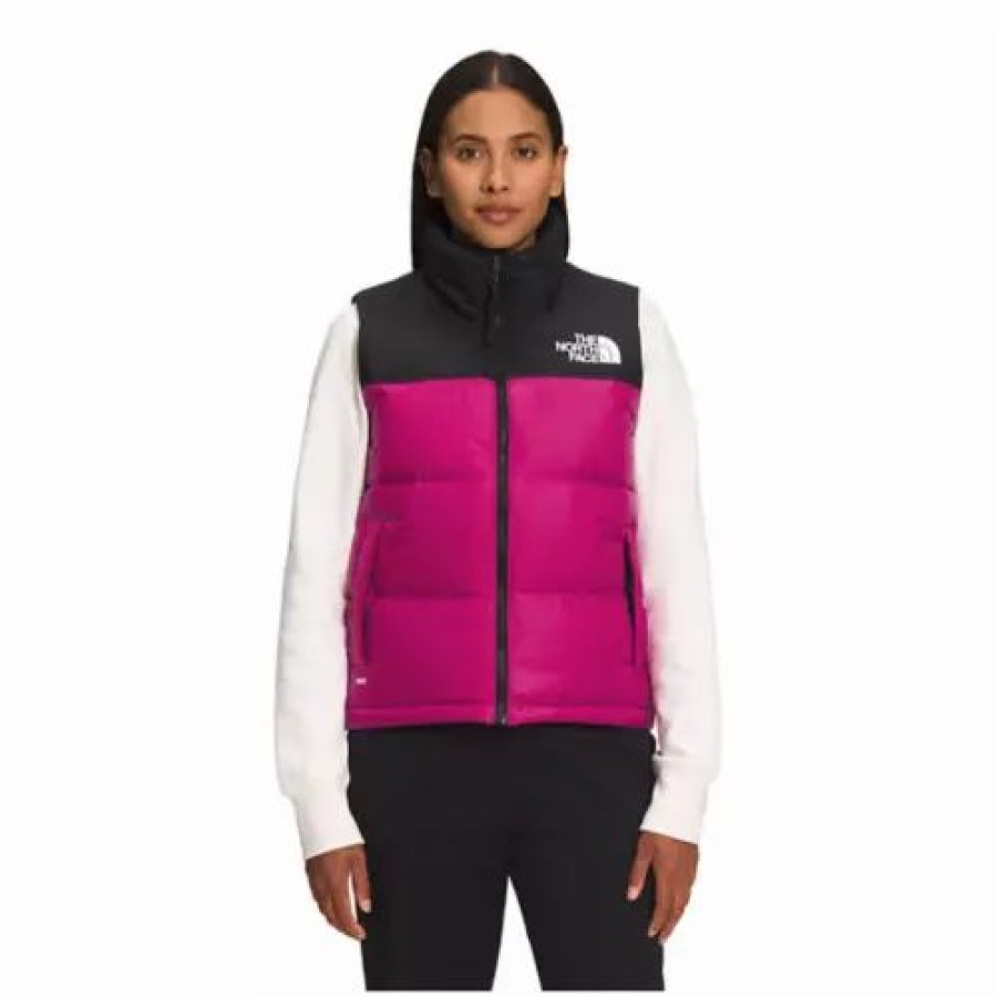 Vests * | Women'S The North Face 1996 Retro Nuptse Vest Fuschia Pink