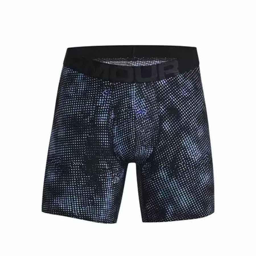 Underwear * | Men'S Under Armour Tech Print 6 2-Pack Boxer Briefs