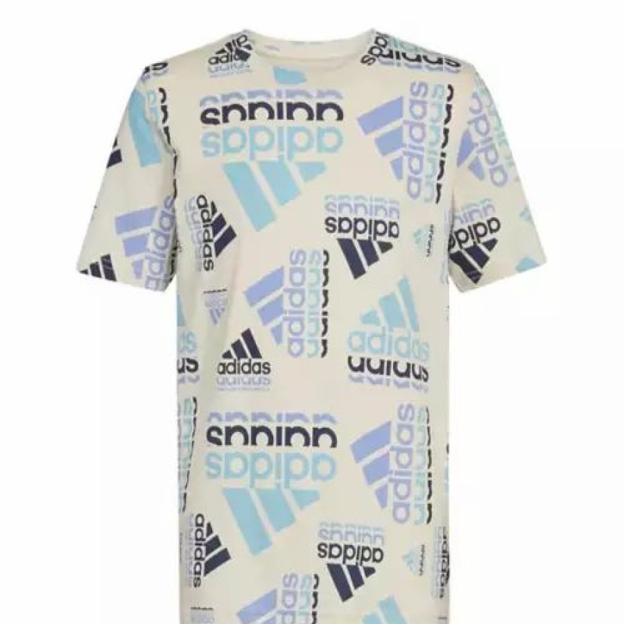 Shirts * | Toddler Adidas Brand Love Echo Short Sleeve T-Shirt Alum