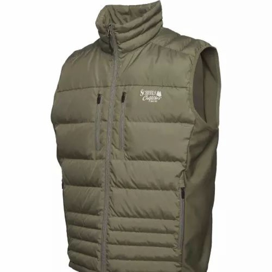 Vests * | Men'S Scheels Outfitters Ram River Down Vest Gunmetal