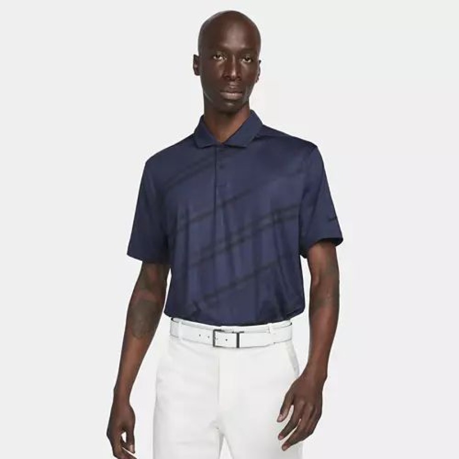 Shirts * | Adult Nike Dri-Fit Vapor Golf Polo Obsidian/Black