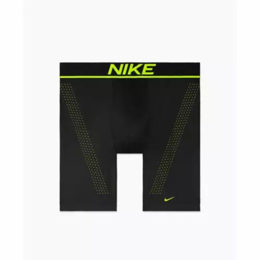 Underwear * | Men'S Nike Dri-Fit Elite Micro Long Boxer Briefs Black