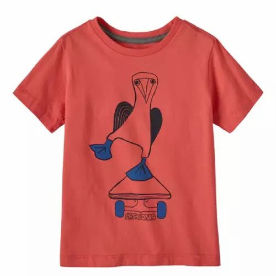 Shirts * | Baby Boys' Patagonia Regen Graphic T-Shirt Coral