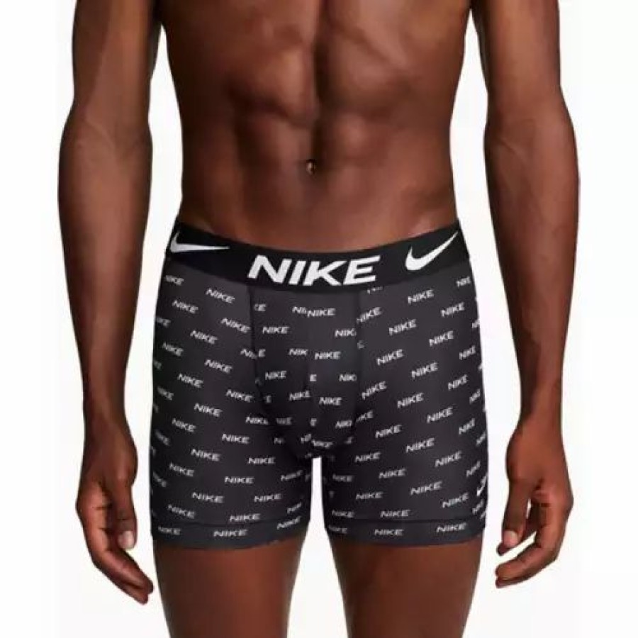 Underwear * | Men'S Nike Dri-Fit Essential Micro 3 Pack Boxer Briefs