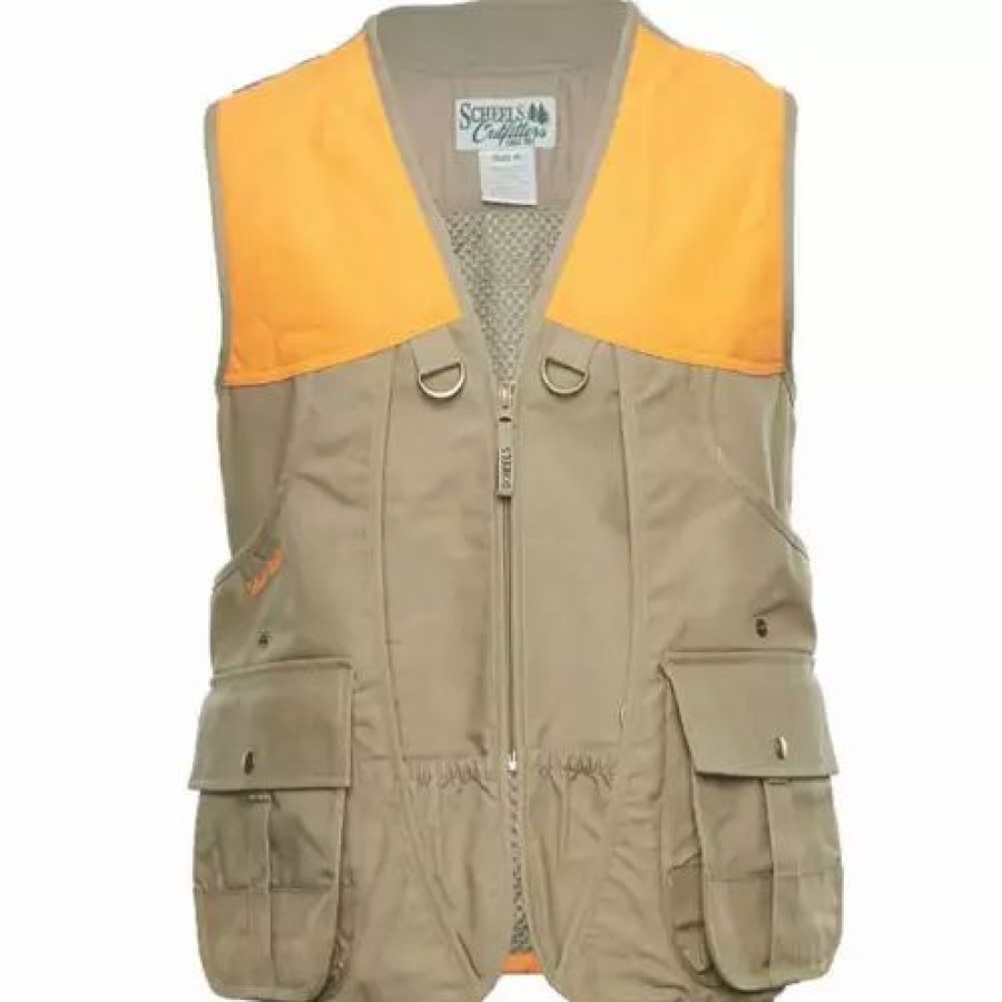 Vests * | Adult Scheels Outfitters Premium Upland Vest Flax/Blaze