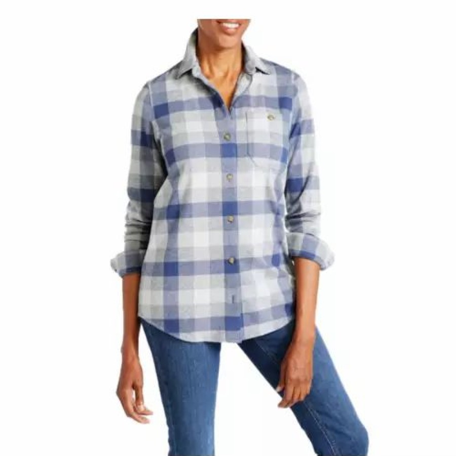 Shirts * | L.L.Bean Women'S L.L. Bean Favorite Knit Plaid Shirt