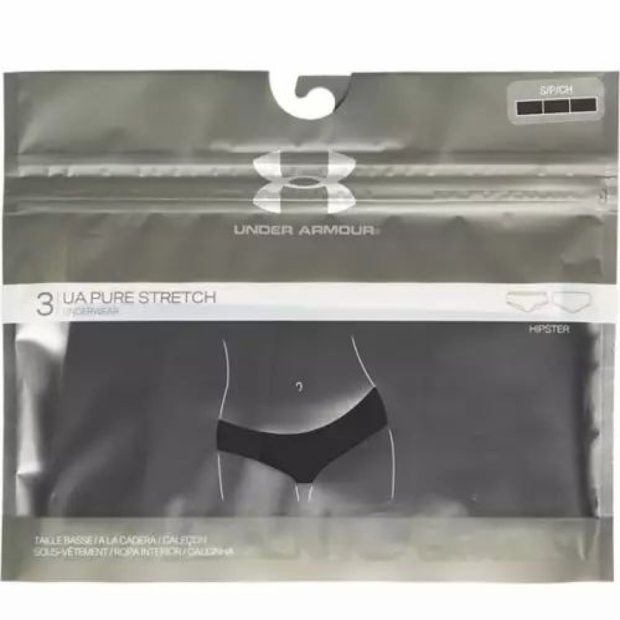 Underwear * | Women'S Under Armour Pure Stretch 3-Pack Hipster Underwear