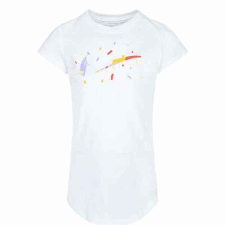 Shirts * | Girls' Nike Ice Cream Camo T-Shirt White