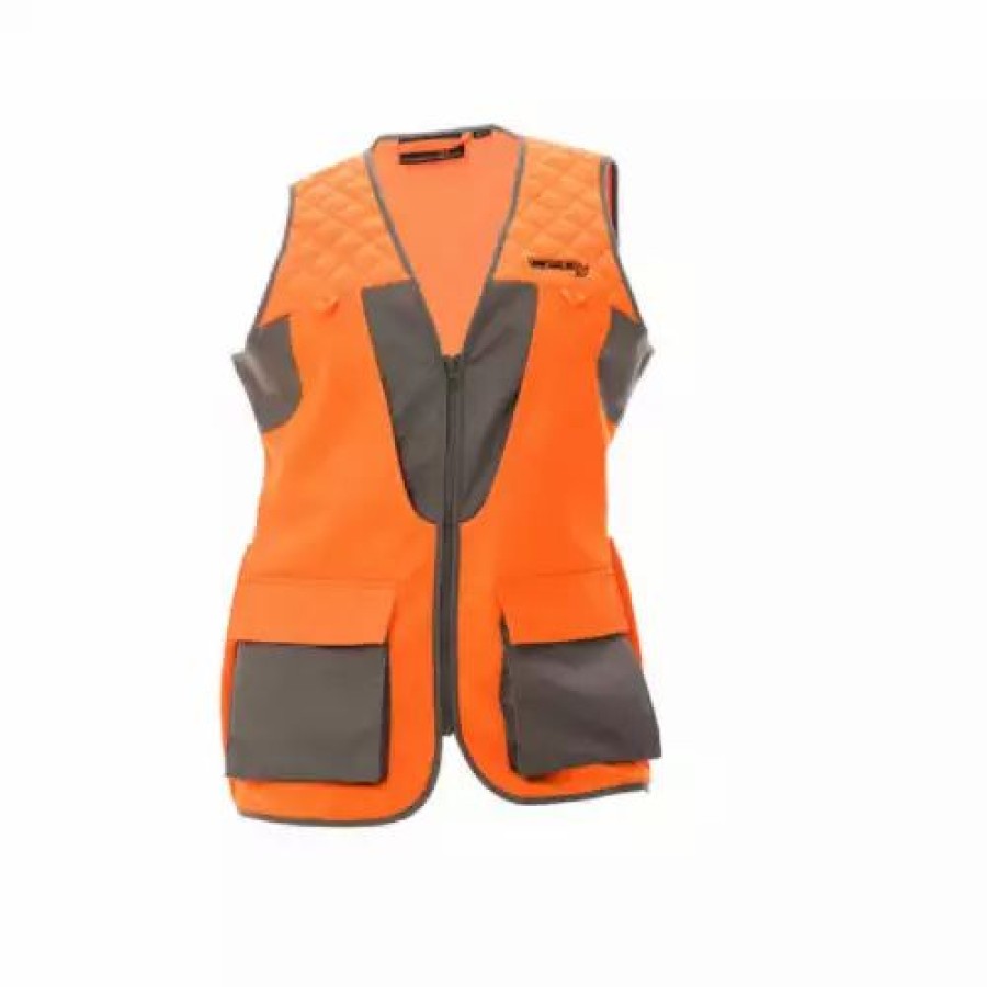 Vests * | Women'S Dsg Outerwear Upland Hunting Vest Tan/Blaze Orange