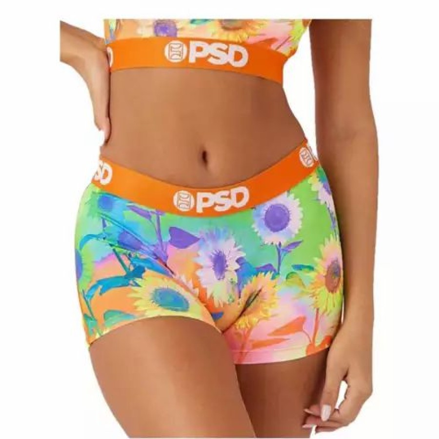 Underwear * | Women'S Psd Floral Boy Shorts