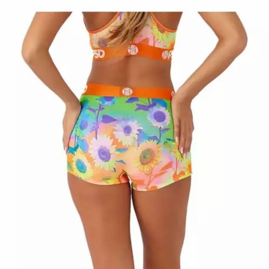 Underwear * | Women'S Psd Floral Boy Shorts