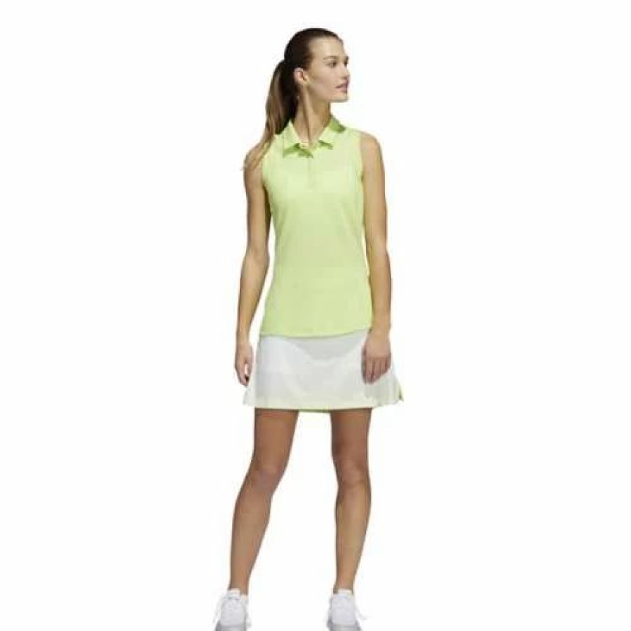 Skirts & Skorts * | Women'S Adidas Primegreen Gradient Golf Skort Lime