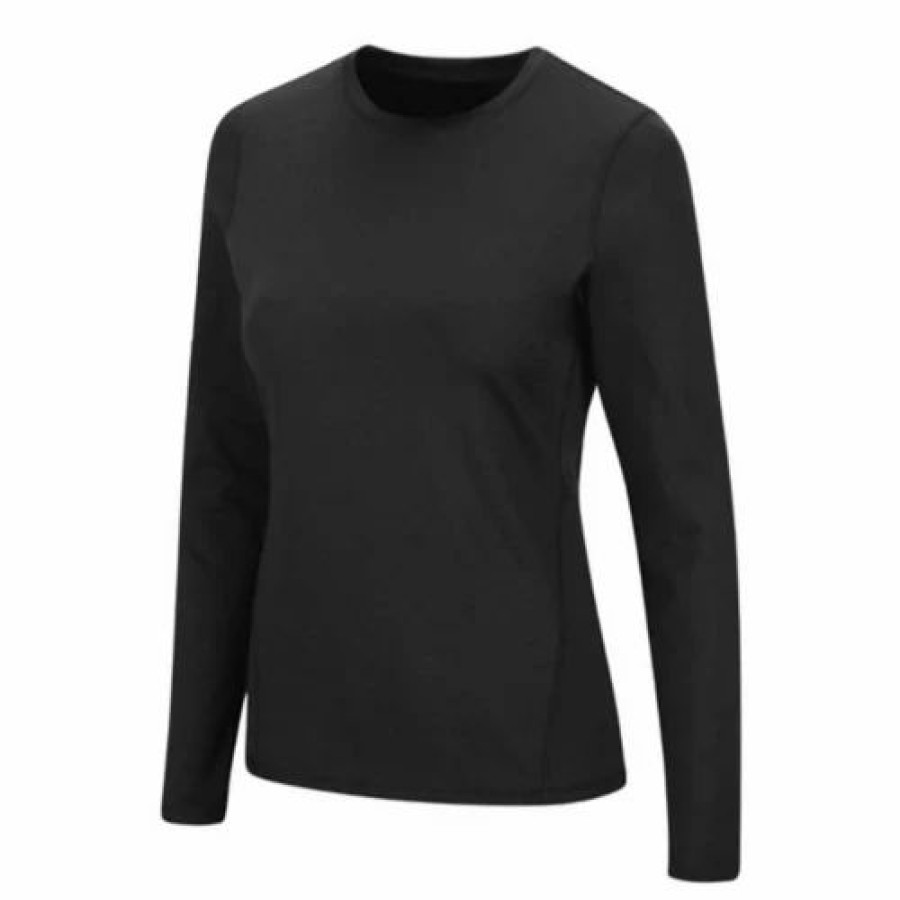 Shirts * | Women'S Colosseum Thermal Spandex Long Sleeve Crew Shirt