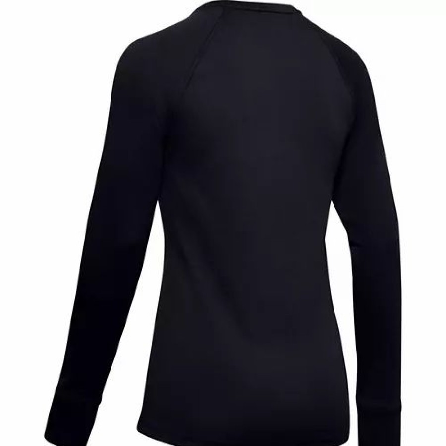 Shirts * | Women'S Under Armour 4.0 Baselayer Crew Black