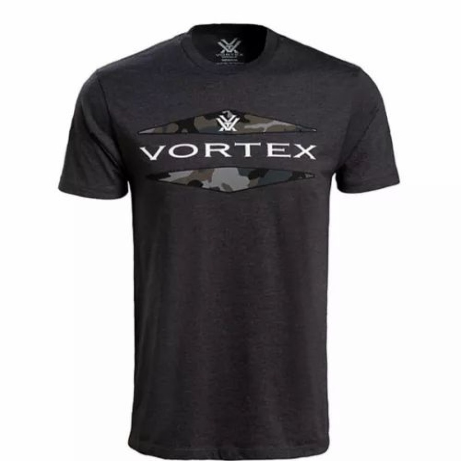 Shirts * | Men'S Vortex Vanishing Point T-Shirt Charcoal Heather