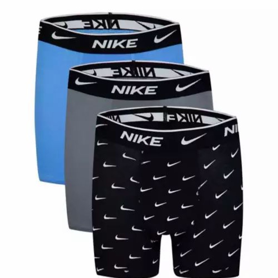 Underwear * | Boys' Nike Cotton Print Boxer Briefs