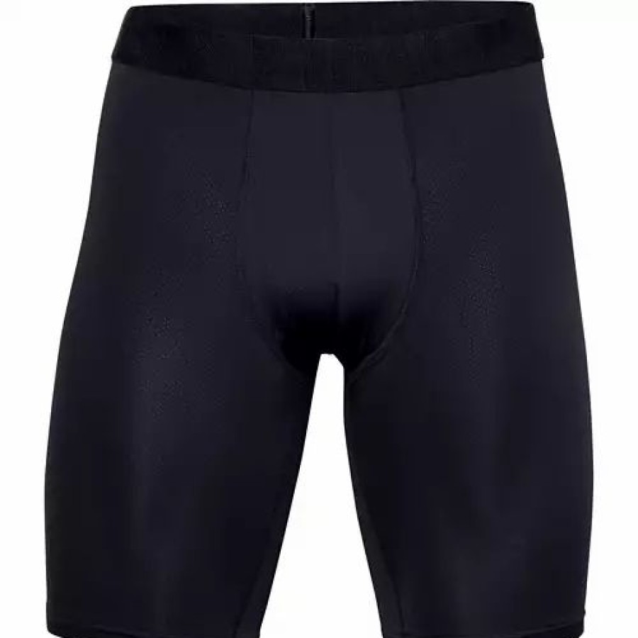 Underwear * | Men'S Under Armour Tech Mesh 9 2 Pack Boxer Briefs Black/Black