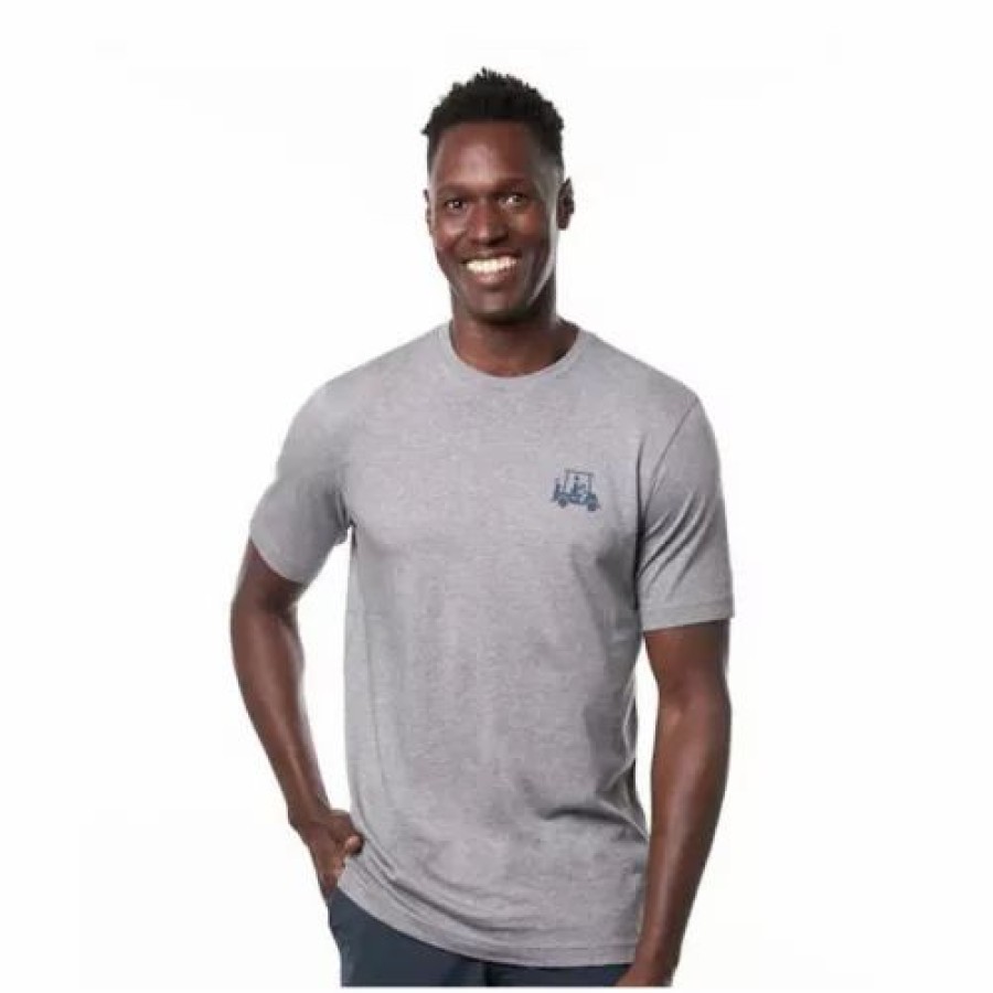 Shirts * | Men'S Travismathew Falltee Golf Shirt Heather Grey