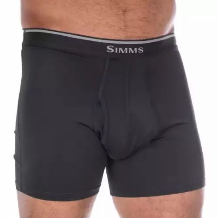 Underwear * | Men'S Simms Cooling Boxer Briefs