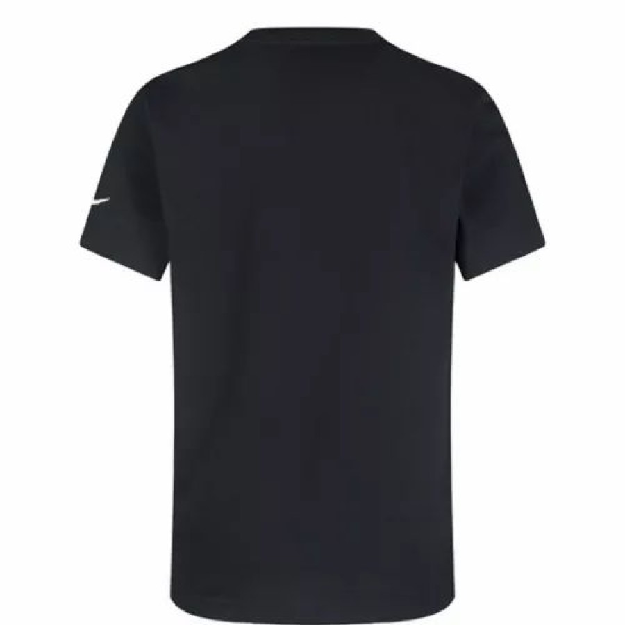 Shirts * | Boy'S Nike Fired Up Swoosh T-Shirt Black