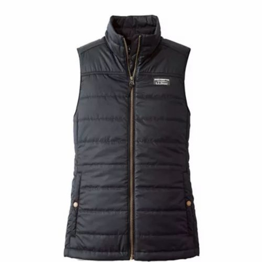 Vests * | Women'S L.L.Bean Mountain Classic Puffer Vest Black