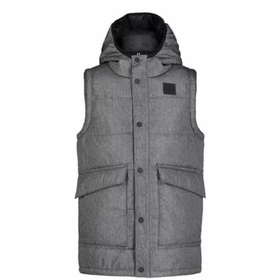 Vests * | Boys' Under Armour Cargo Vest Grey Heather Htr