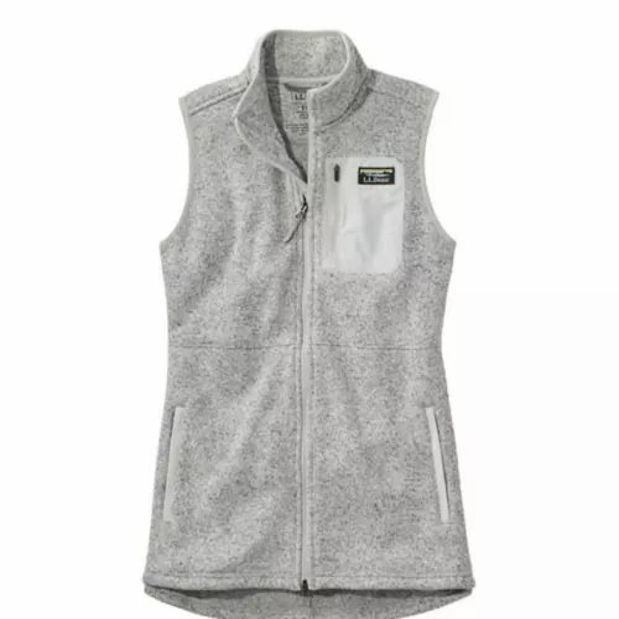 Vests * | Women'S L.L.Bean Fleece Long Vest