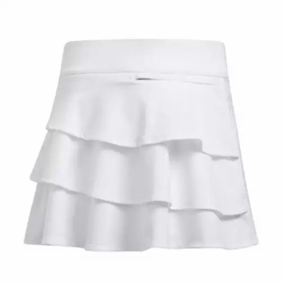 Skirts & Skorts * | Girls' Adidas Ruffled Golf Skort