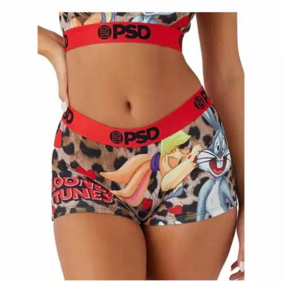 Underwear * | Women'S Psd Looney Tunes Boy Shorts Looney Love