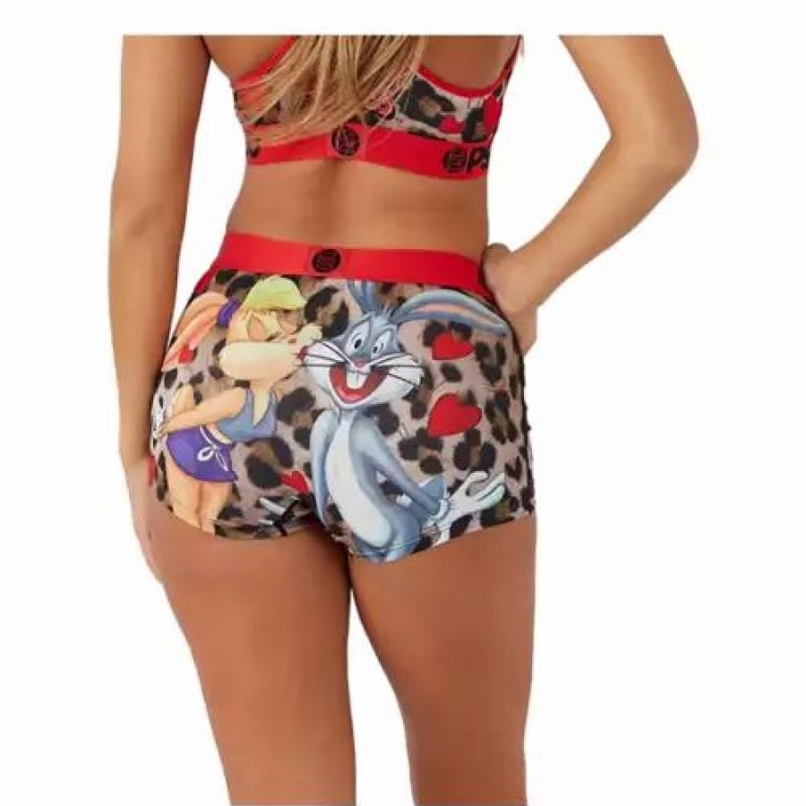 Underwear * | Women'S Psd Looney Tunes Boy Shorts Looney Love