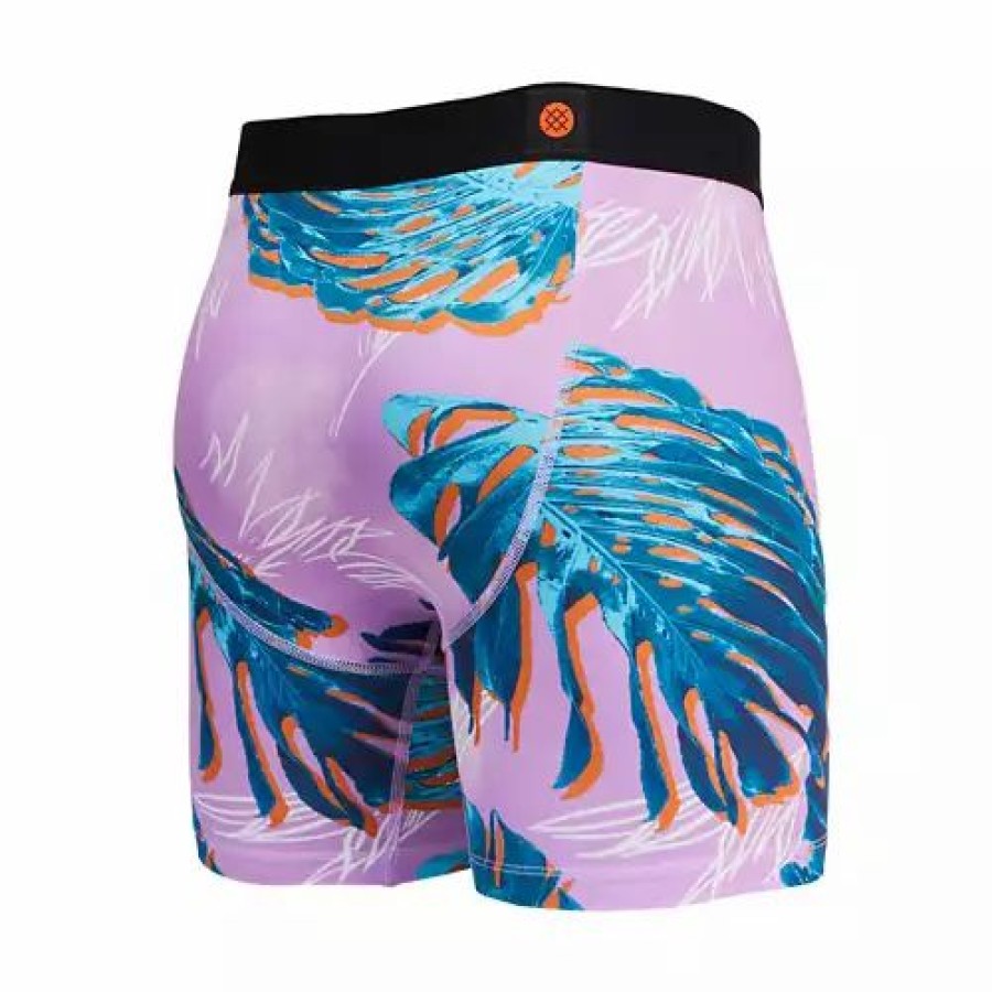 Underwear * | Men'S Stance Monstera Boxer Briefs Pink