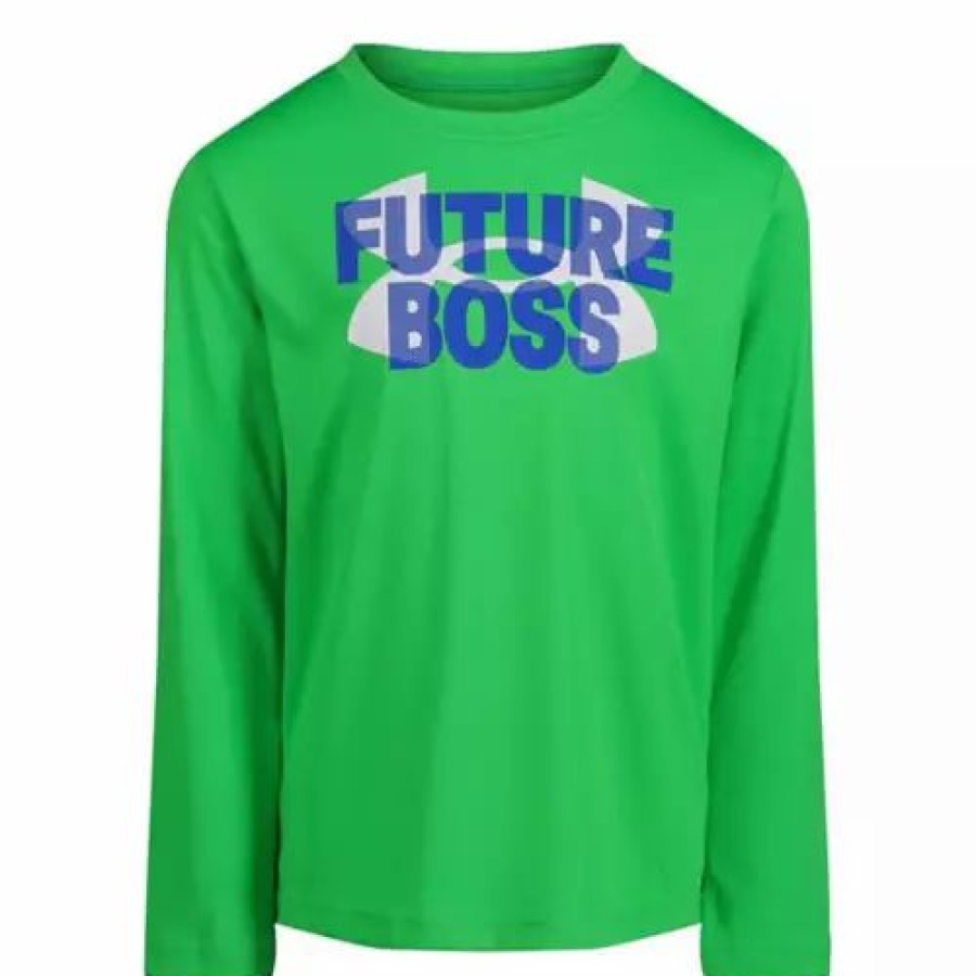 Shirts * | Boys' Under Armour Future Boss Long Sleeve Shirt Green