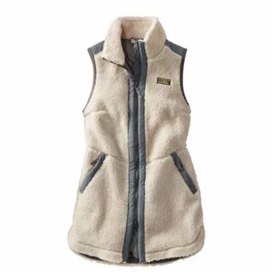 Vests * | Women'S L.L.Bean Sherpa Fleece Long Vest