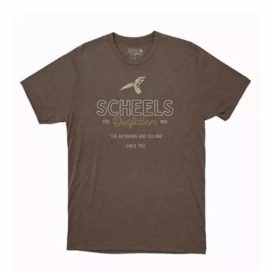 Shirts * | Scheels Outfitters Men'S Scheels Outfitter Pheasant T-Shirt Coffee Heather