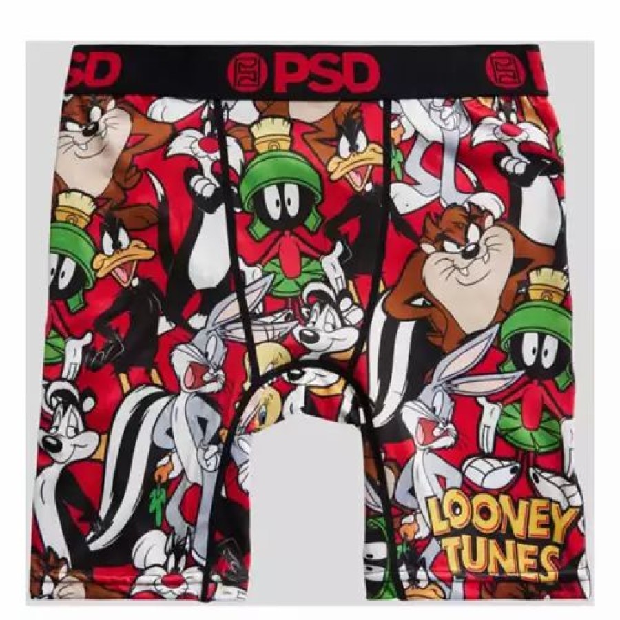 Underwear * | Boys' Psd Space Jam- Mixed Up Tunes Boxer Briefs Multi