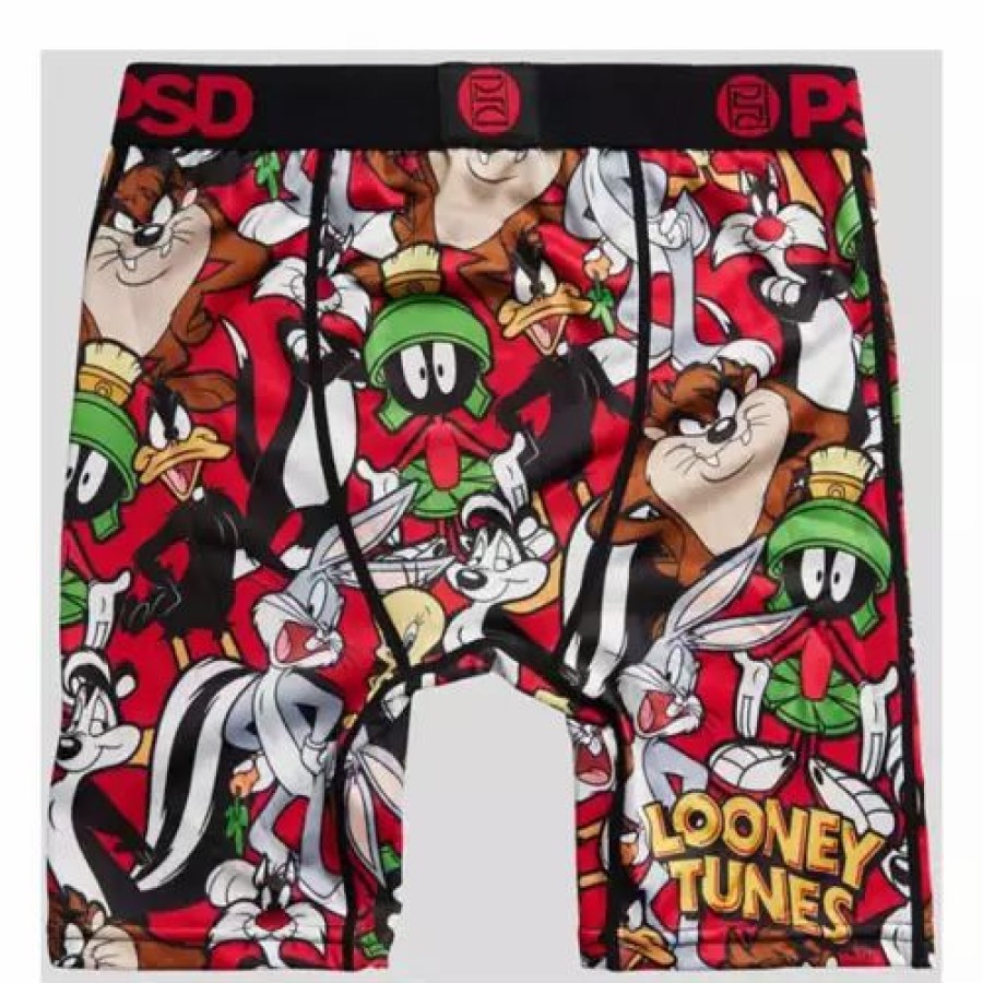 Underwear * | Boys' Psd Space Jam- Mixed Up Tunes Boxer Briefs Multi